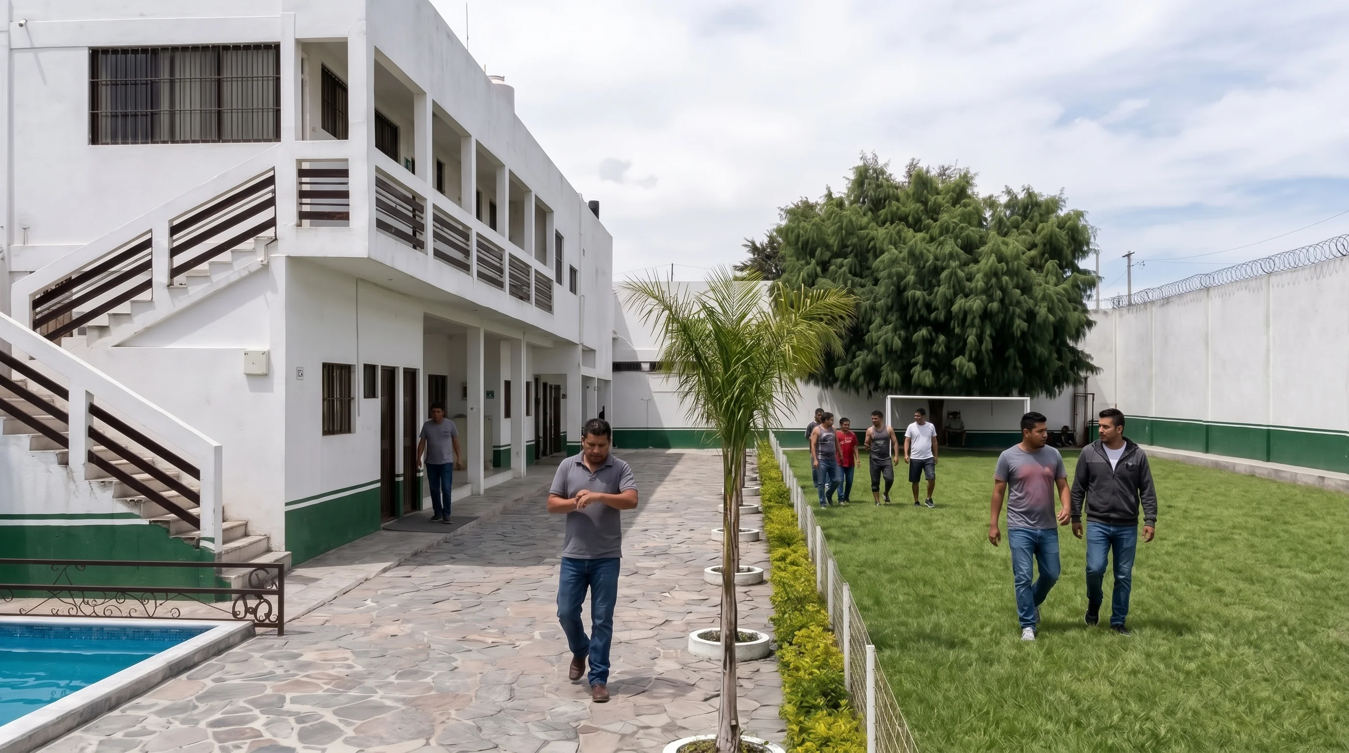 Rutina diaria y actividades terapéuticas de pacientes en rehabilitación