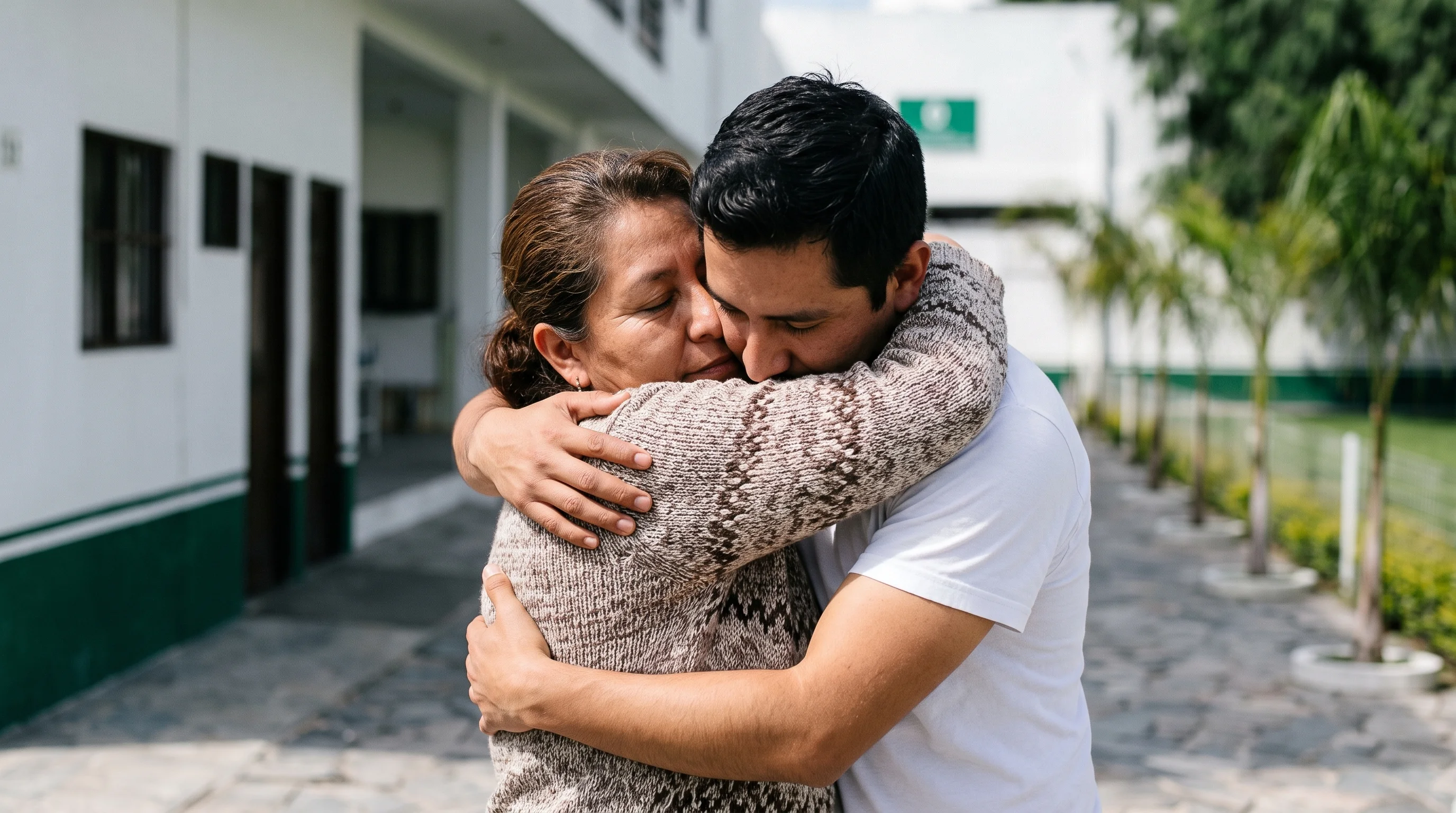 Visitas de familiares en el centro de rehabilitación Casa Consuelo en Aguascalientes